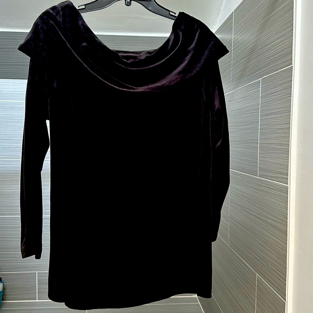 NWT velour blouse, Talbots